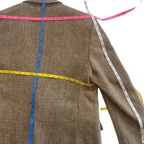 Harris Tweed Vintage Stafford Men's Size 42R Tan Tweed Sports Coat Blazer - Picture 6 of 9